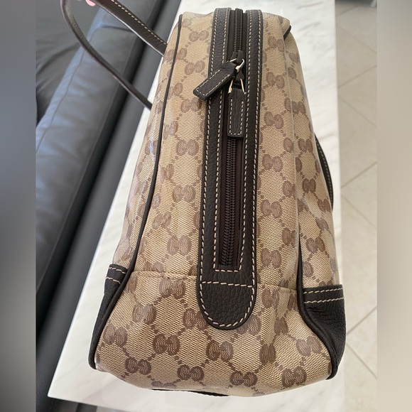 GUCCI GG Crystal Canvas and Leather Large Princy Handbag - Picture 5 of 14